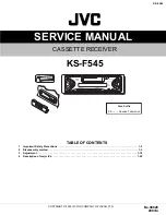 JVC KS-F545 Service Manual предпросмотр