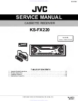 Предварительный просмотр 1 страницы JVC KS-FX2200 Service Manual