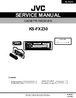 Предварительный просмотр 1 страницы JVC KS-FX230 Service Manual