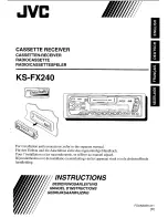 JVC KS-FX240 Instructions For Use Manual предпросмотр