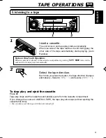 Preview for 9 page of JVC KS-FX250 - Radio / Cassette Player Instructions Manual