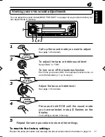 Предварительный просмотр 17 страницы JVC KS-FX250 - Radio / Cassette Player Instructions Manual