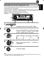 Предварительный просмотр 25 страницы JVC KS-FX250 - Radio / Cassette Player Instructions Manual