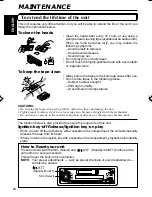 Предварительный просмотр 26 страницы JVC KS-FX250 - Radio / Cassette Player Instructions Manual