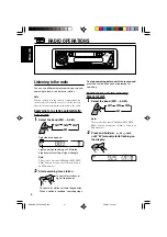 Предварительный просмотр 6 страницы JVC KS-FX300 Instructions Manual