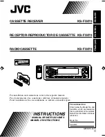 Предварительный просмотр 1 страницы JVC KS-FX470 Instructions Manual