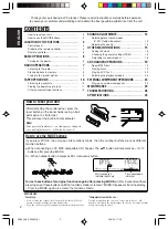 Предварительный просмотр 2 страницы JVC KS-FX490 - Radio / Cassette Player Instructions Manual