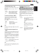 Предварительный просмотр 17 страницы JVC KS-FX490 - Radio / Cassette Player Instructions Manual