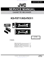 Предварительный просмотр 1 страницы JVC KS-FX511 Service Manual