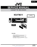 Preview for 1 page of JVC KS-FX611 Service Manual