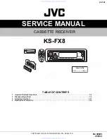 JVC KS-FX8 Service Manual предпросмотр