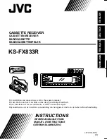 JVC KS-FX833R Instructions Manual предпросмотр