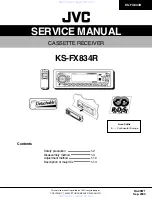 JVC KS-FX834R Service Manual предпросмотр