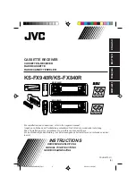 Предварительный просмотр 1 страницы JVC KS-FX840R Instruction Manual