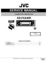 JVC KS-FX845R Service Manual предпросмотр