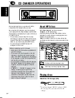 Предварительный просмотр 22 страницы JVC KS-FX921 Instruction Manual