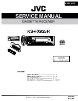 JVC KS-FX925R Service Manual предпросмотр