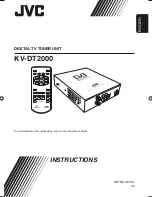 JVC KV-DT2000 Instructions Manual предпросмотр