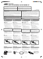 JVC KV-K1015 Quick Start Manual предпросмотр