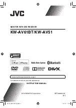 JVC KW-AV61BT Instruction Manual preview