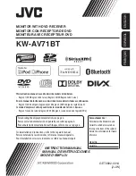 Preview for 1 page of JVC KW-AV71BT Instruction Manual