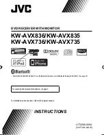 JVC KW-AVX735 Instructions Manual предпросмотр