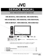 Preview for 1 page of JVC KW-AVX810J Service Manual