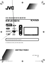 JVC KW-AVX814 Instructions Manual preview