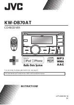 JVC KW-DB70AT Instructions Manual preview