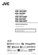 JVC KW-M650BT Instruction Manual preview