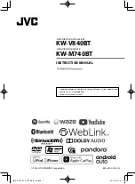 JVC KW-M740BT Instruction Manual preview