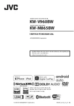 JVC KW-M865BW Instruction Manual предпросмотр