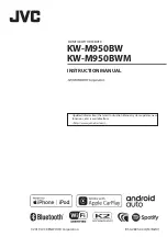 JVC KW-M950BW Instruction Manual предпросмотр