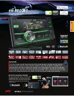 JVC KW-R800BT Specification Sheet предпросмотр