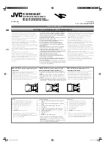 Preview for 1 page of JVC KW-R900BT Installation Manual