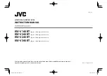 Предварительный просмотр 1 страницы JVC KW-V240BT Instruction Manual