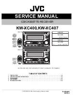 JVC KW-XC400 Service Manual preview