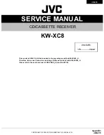 JVC KW-XC8 Service Manual предпросмотр