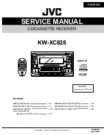 JVC KW-XC828 Service Manual предпросмотр