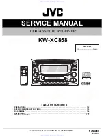 JVC KW-XC858 Service Manual предпросмотр