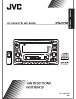 JVC KW-XC88 Instructions Manual предпросмотр