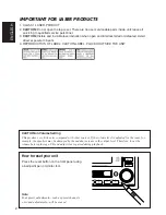 Предварительный просмотр 2 страницы JVC KW-XC888 Instructions Manual