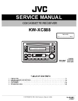 Предварительный просмотр 1 страницы JVC KW-XC888 Service Manual