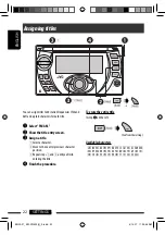 Предварительный просмотр 22 страницы JVC KW-XG500 - Radio / CD Player Instructions Manual