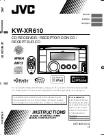 Предварительный просмотр 1 страницы JVC KW-XR610 Instructions Manual