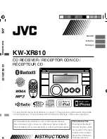 Предварительный просмотр 1 страницы JVC KW-XR810 Instructions Manual