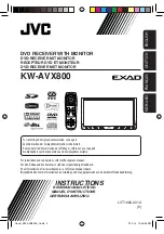 JVC KWAVX800 - EXAD - DVD Player Instructions Manual предпросмотр