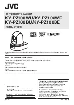 JVC KY-PZ100BE Instructions Manual предпросмотр