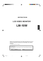 Предварительный просмотр 3 страницы JVC LM-10W Instructions Manual