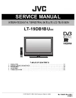 Preview for 1 page of JVC LT-19DB1BU/AX Service Manual